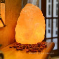 Salt Lamp with Genuine Neem Wood Base